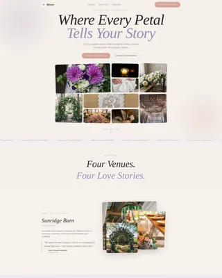 Elegant Wedding Decoration Landing Page Template