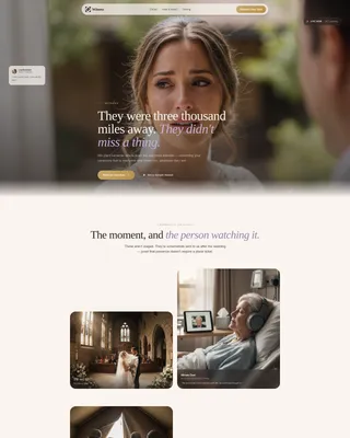 Wedding Live Streaming Landing Page Template