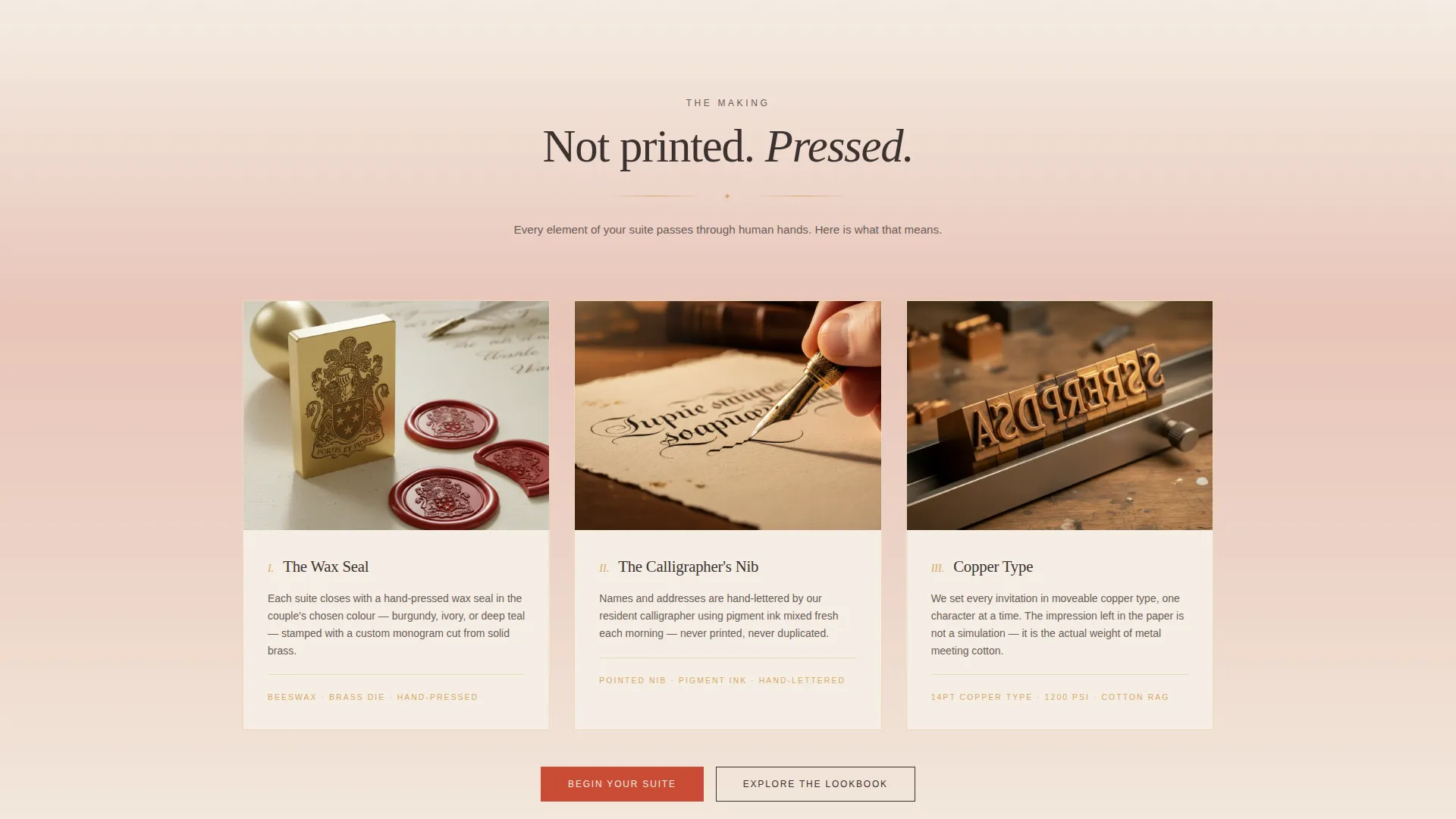 Artisan Indian Wedding Invitation Landing Page