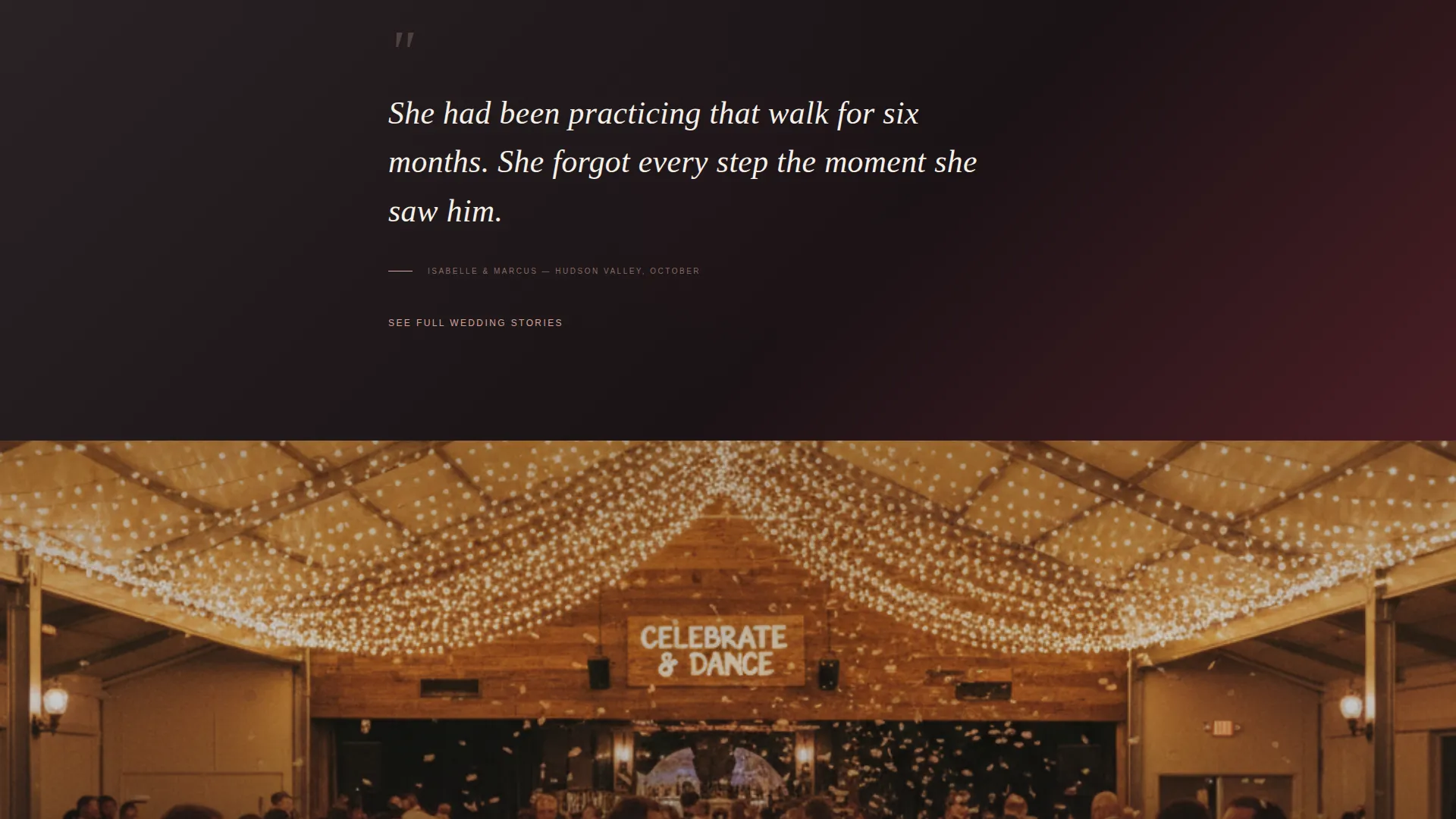 Wedding Photographer Landing Page Template