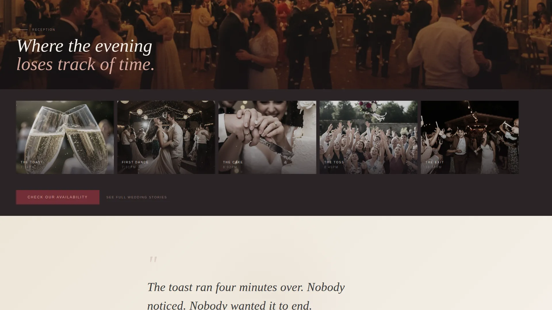 Wedding Photographer Landing Page Template