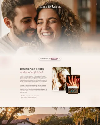 Wedding Coordination Landing Page Template