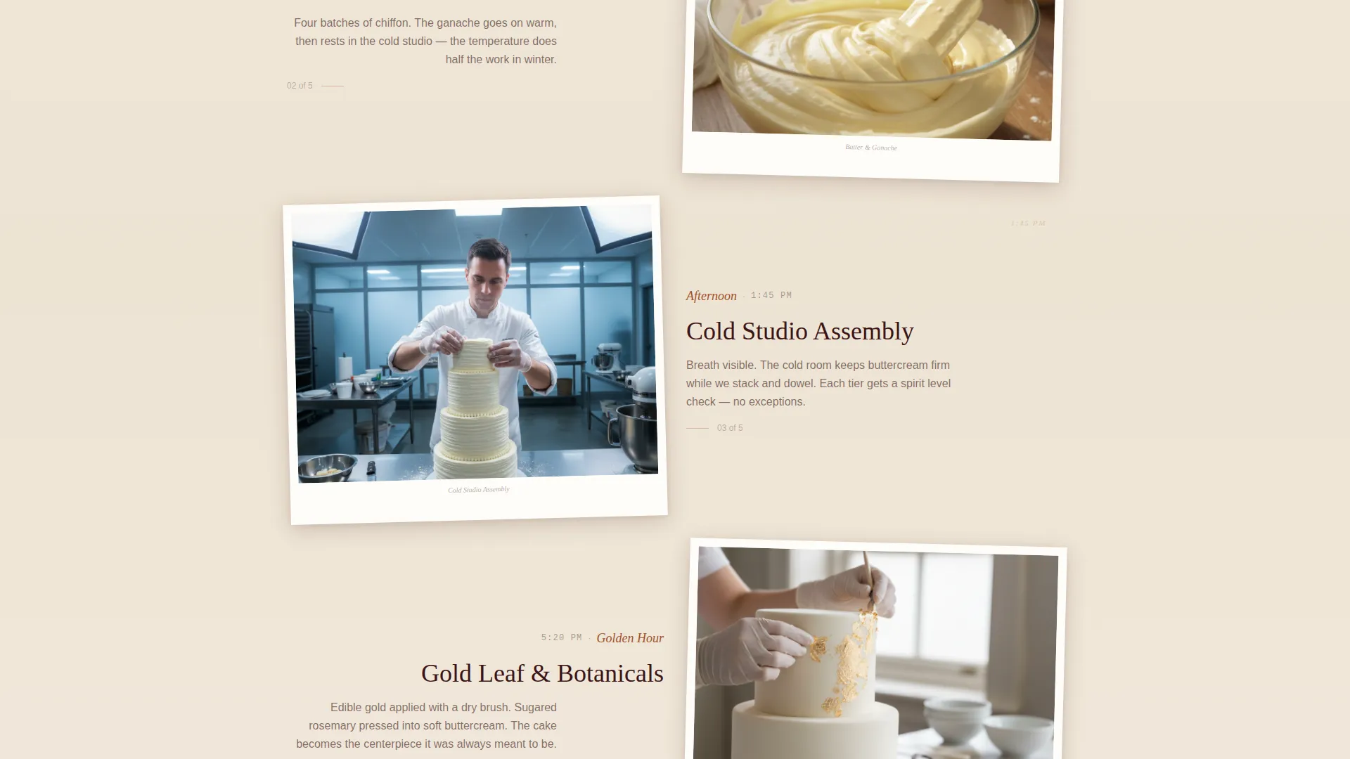 Winter Wedding Cake Baker Landing Page Template