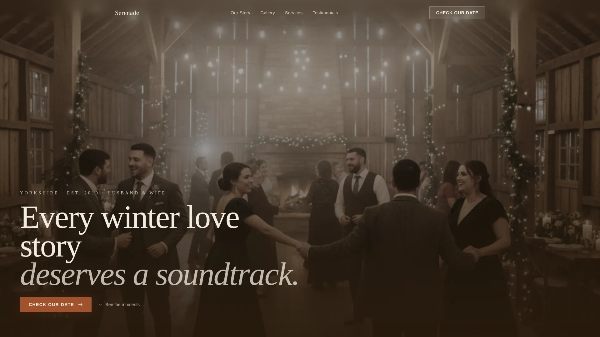 Wedding Entertainment Landing Page Template