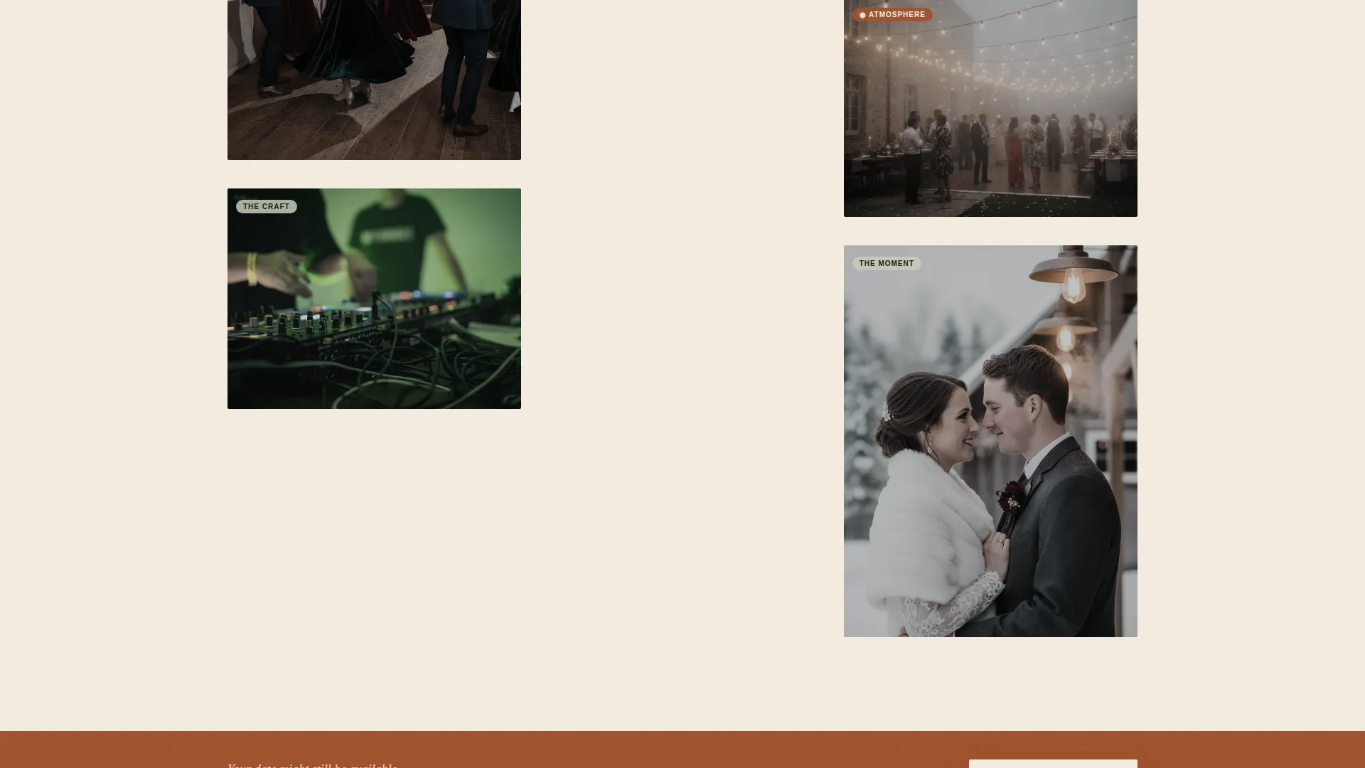 Wedding Entertainment Landing Page Template