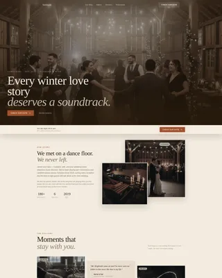 Wedding Entertainment Landing Page Template