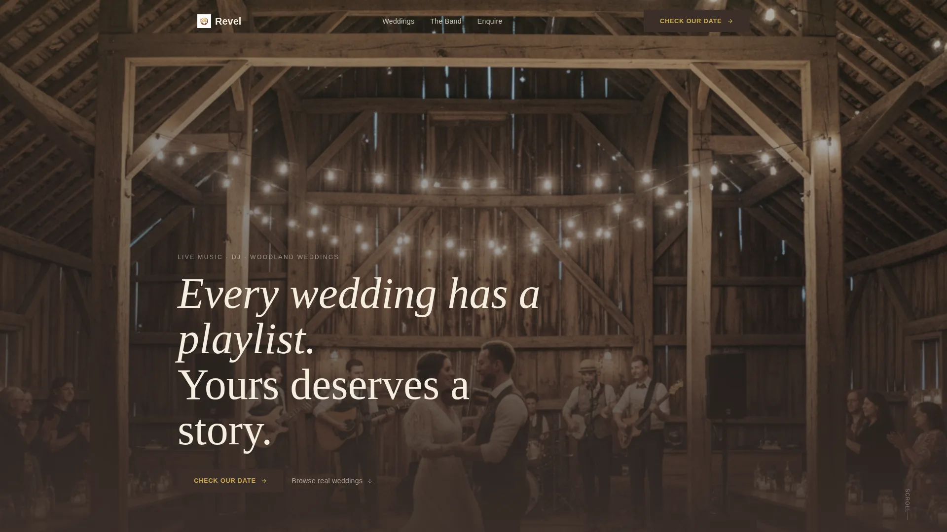 Woodland Wedding DJ & Band Gallery Landing Page