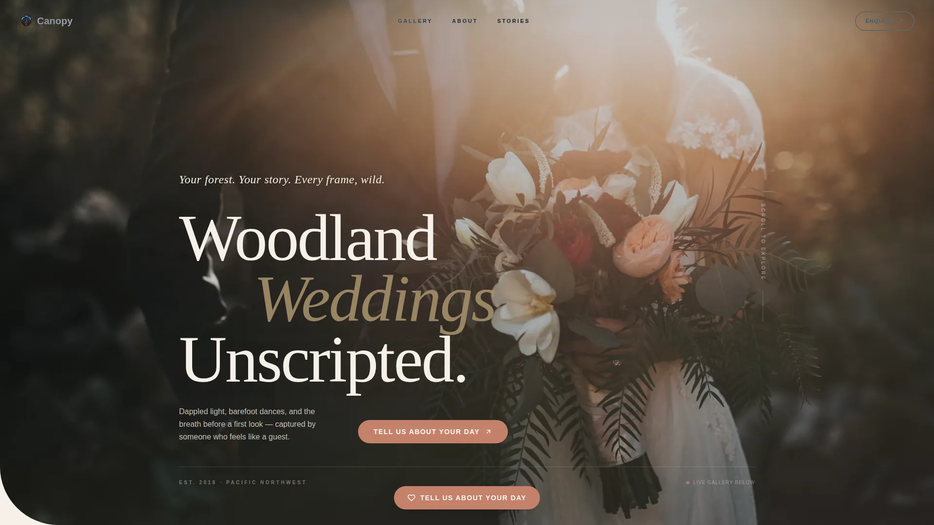 Forest Conservation Landing Page Template