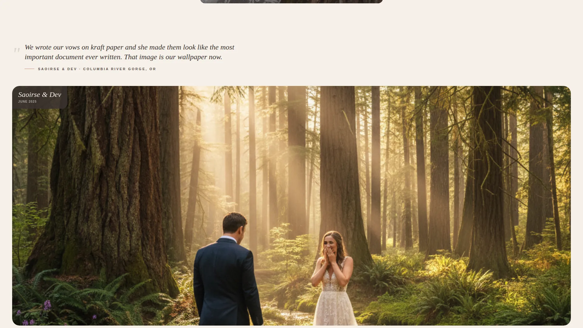 Forest Conservation Landing Page Template