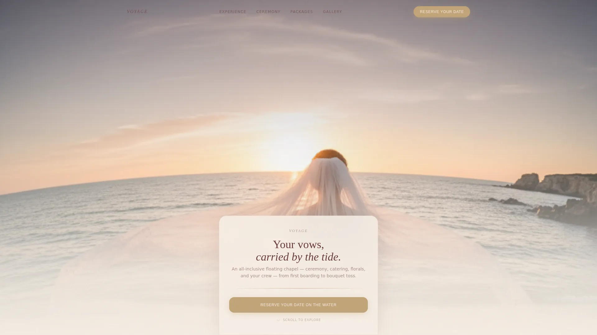 Luxury Yacht Landing Page Template