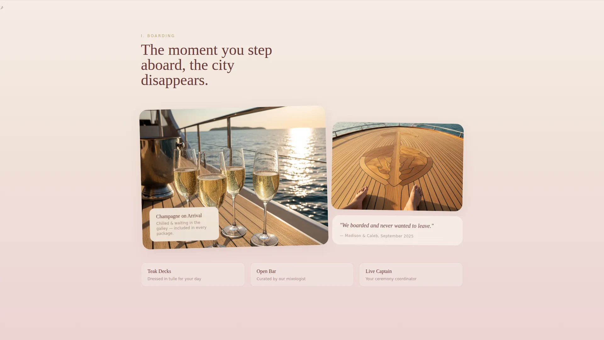 Luxury Yacht Landing Page Template