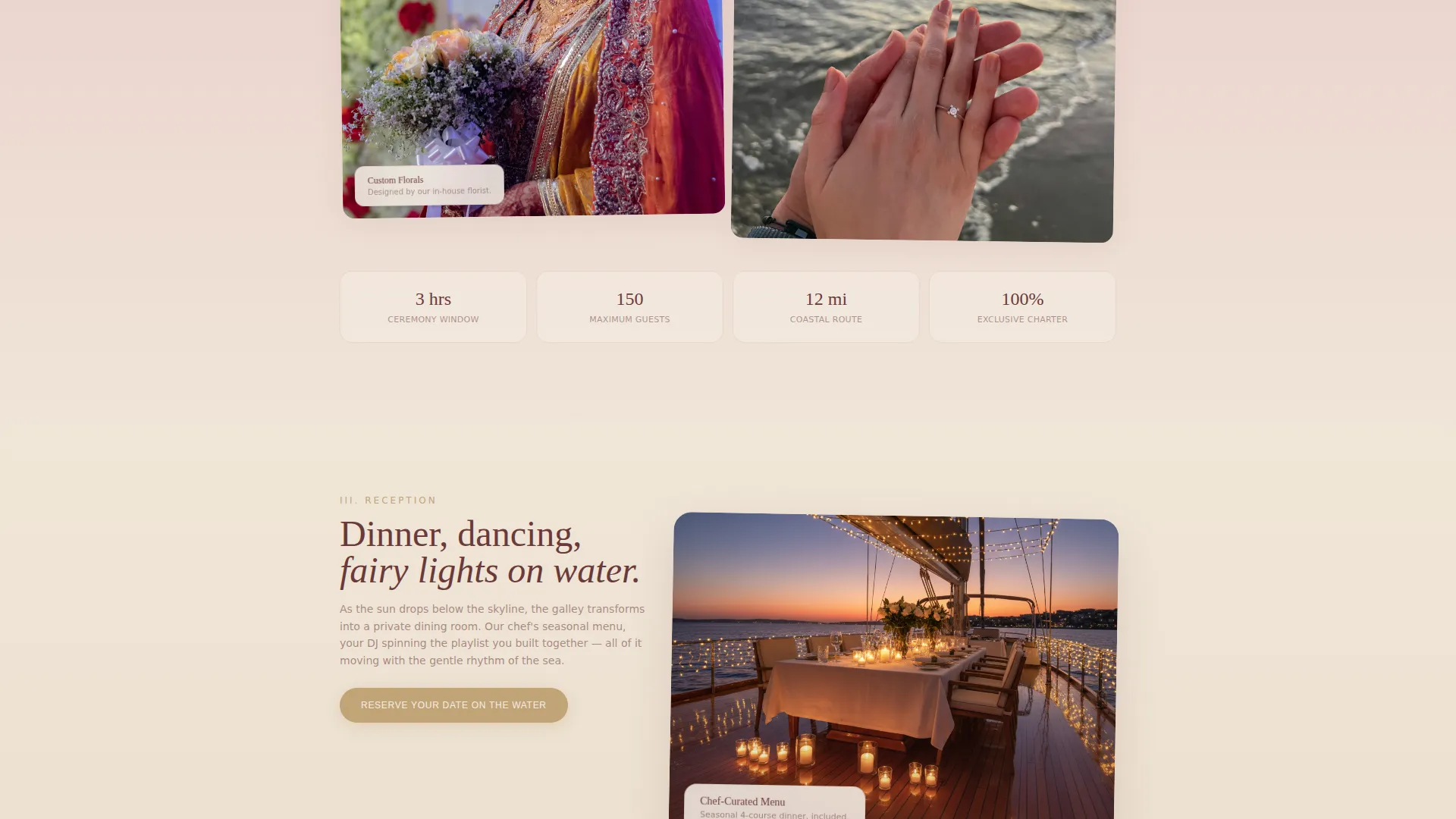 Luxury Yacht Landing Page Template