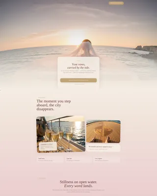 Luxury Yacht Landing Page Template