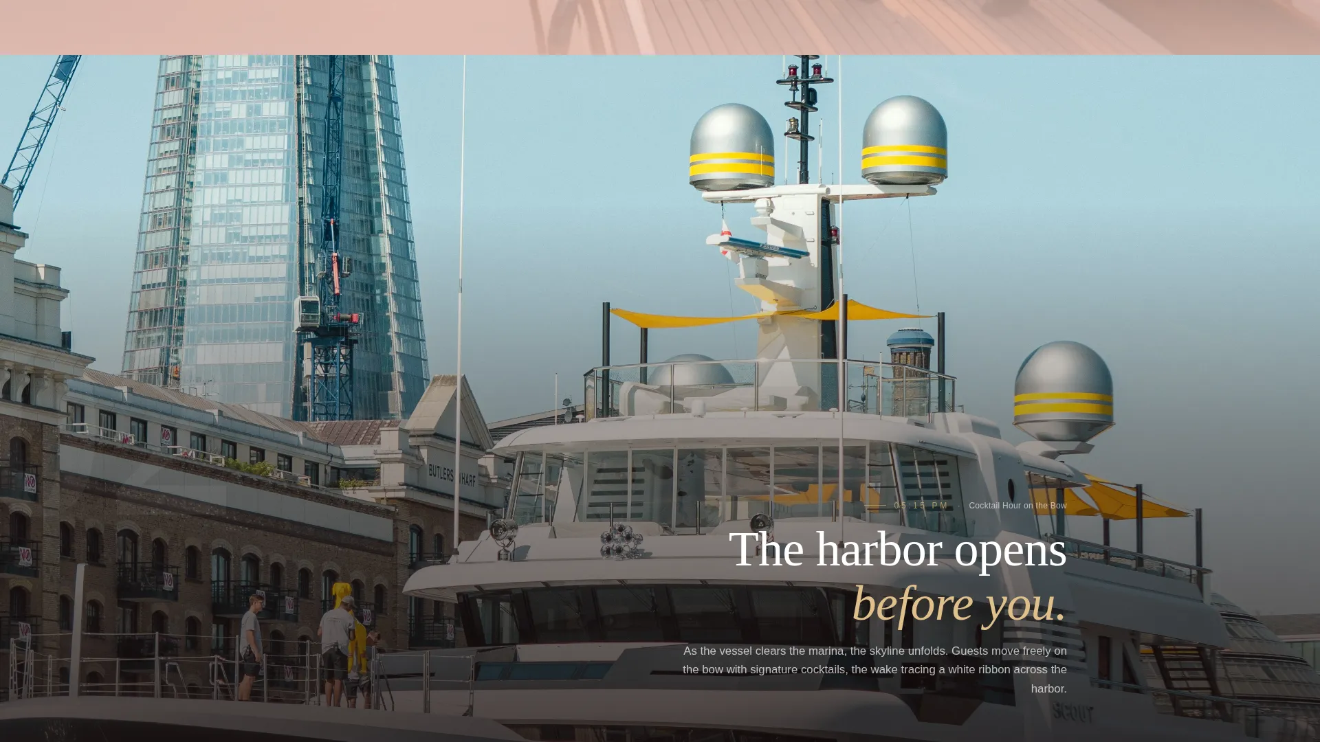 Yacht Wedding Venue Landing Page Template