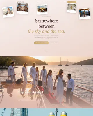 Yacht Wedding Venue Landing Page Template