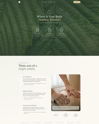 Acupressure Clinic Landing Page Template