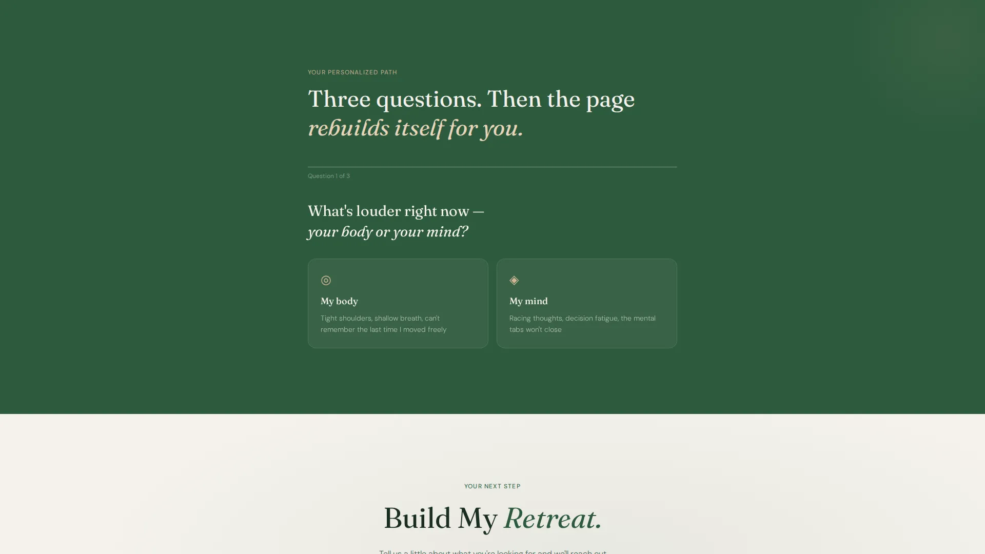 Adventure Wellness Retreat Landing Page Template