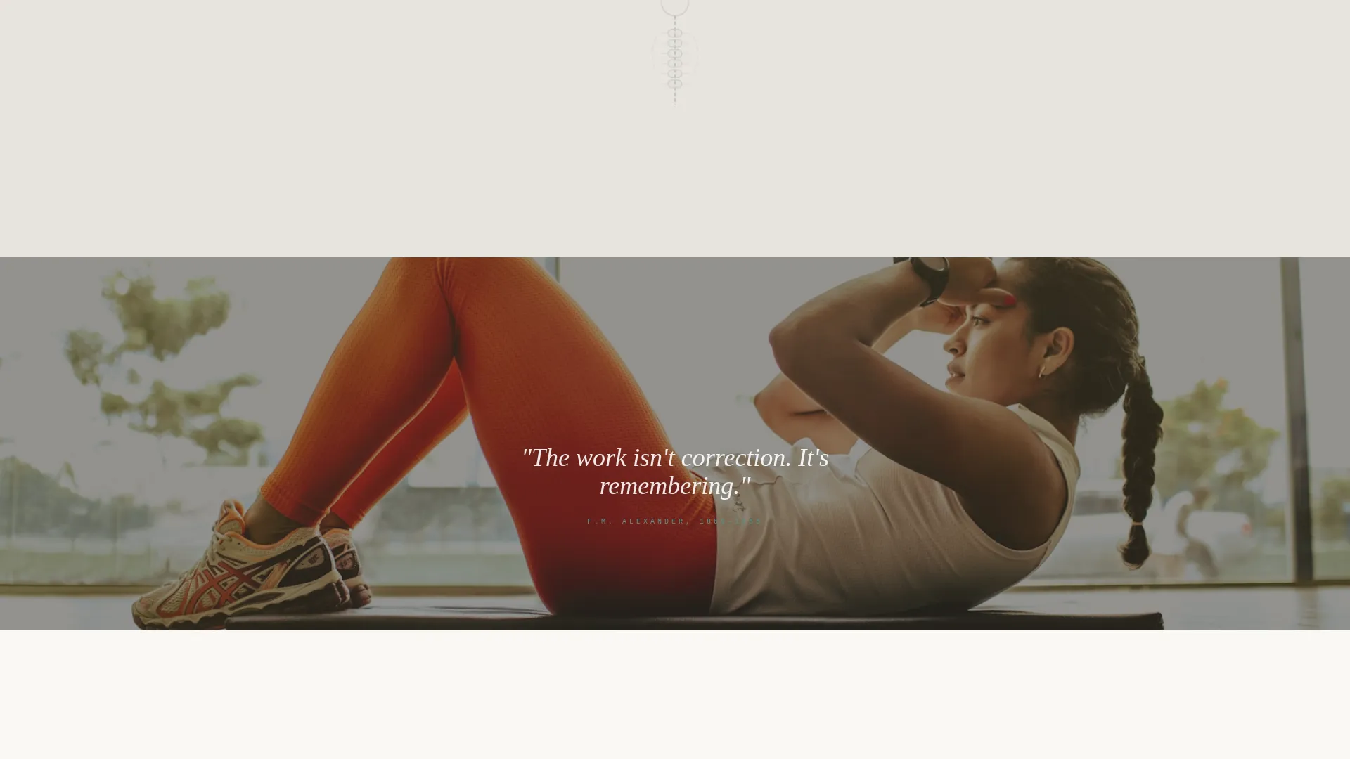 Alexander Technique Studio Landing Page Template