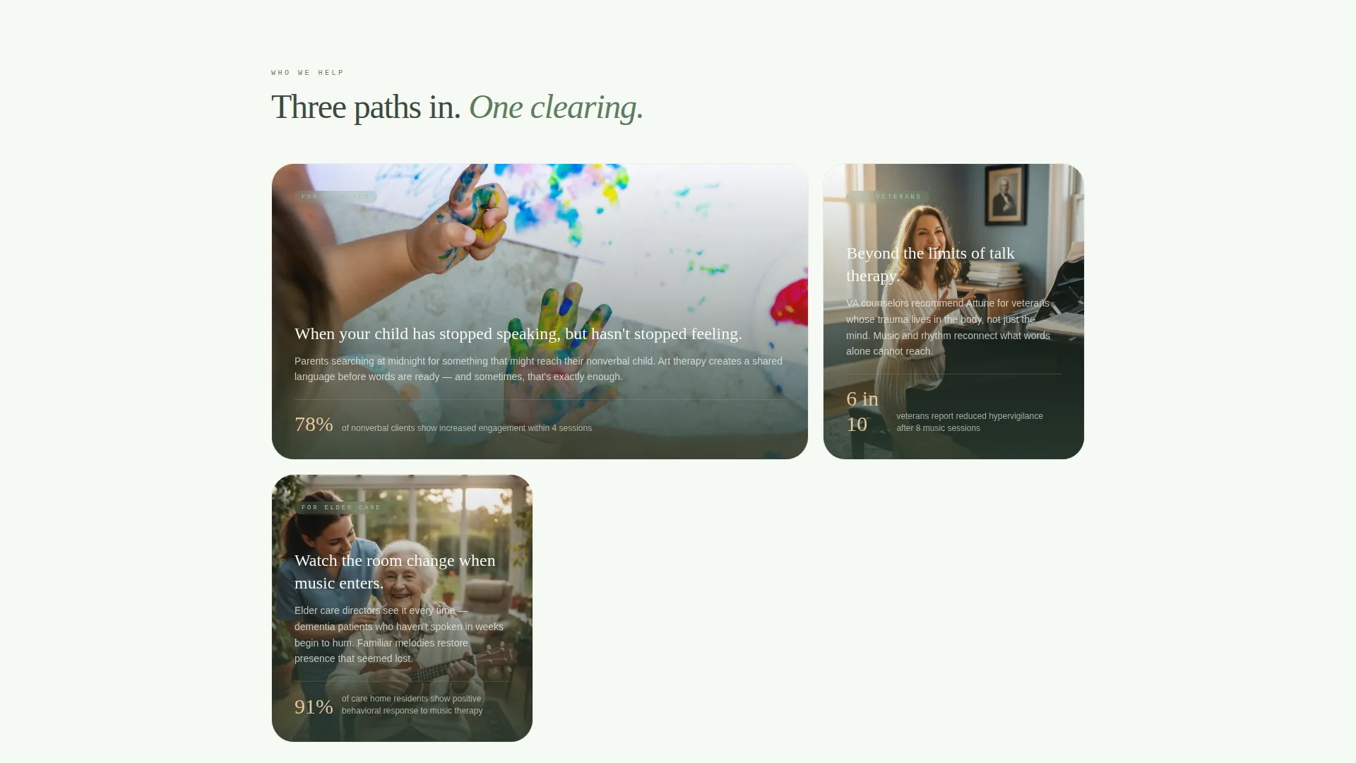 Art & Music Therapy Landing Page Template