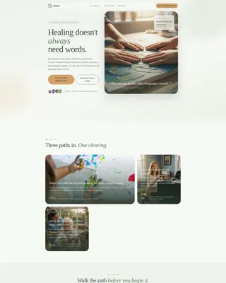 Art & Music Therapy Landing Page Template