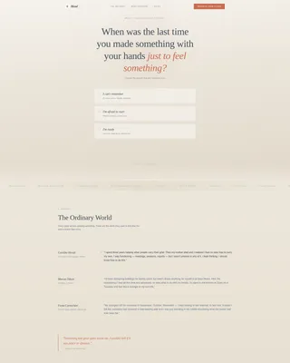 Art Therapy Retreat Landing Page Template