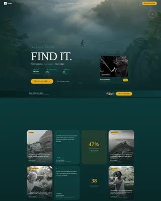 Balance & Stability Community Landing Page Template