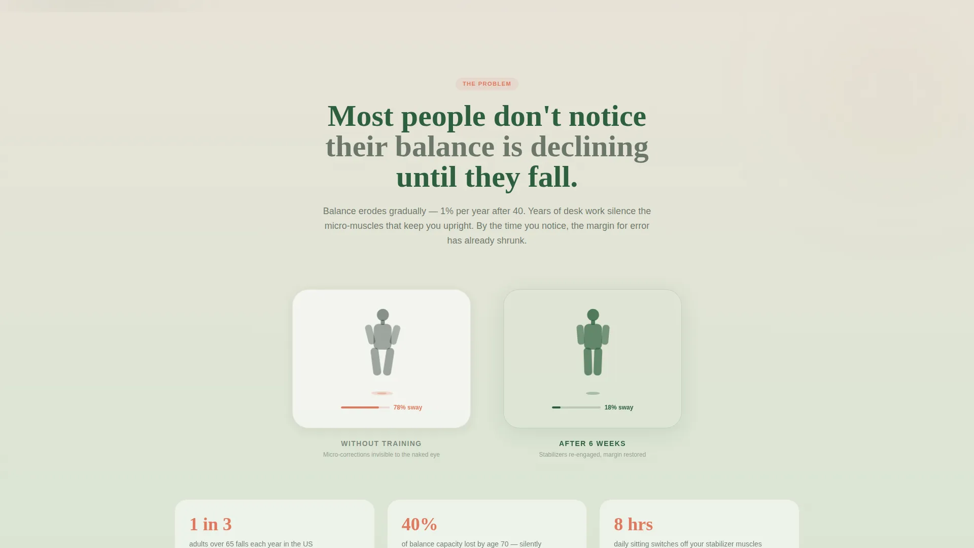 Balance & Stability Equipment Landing Page Template