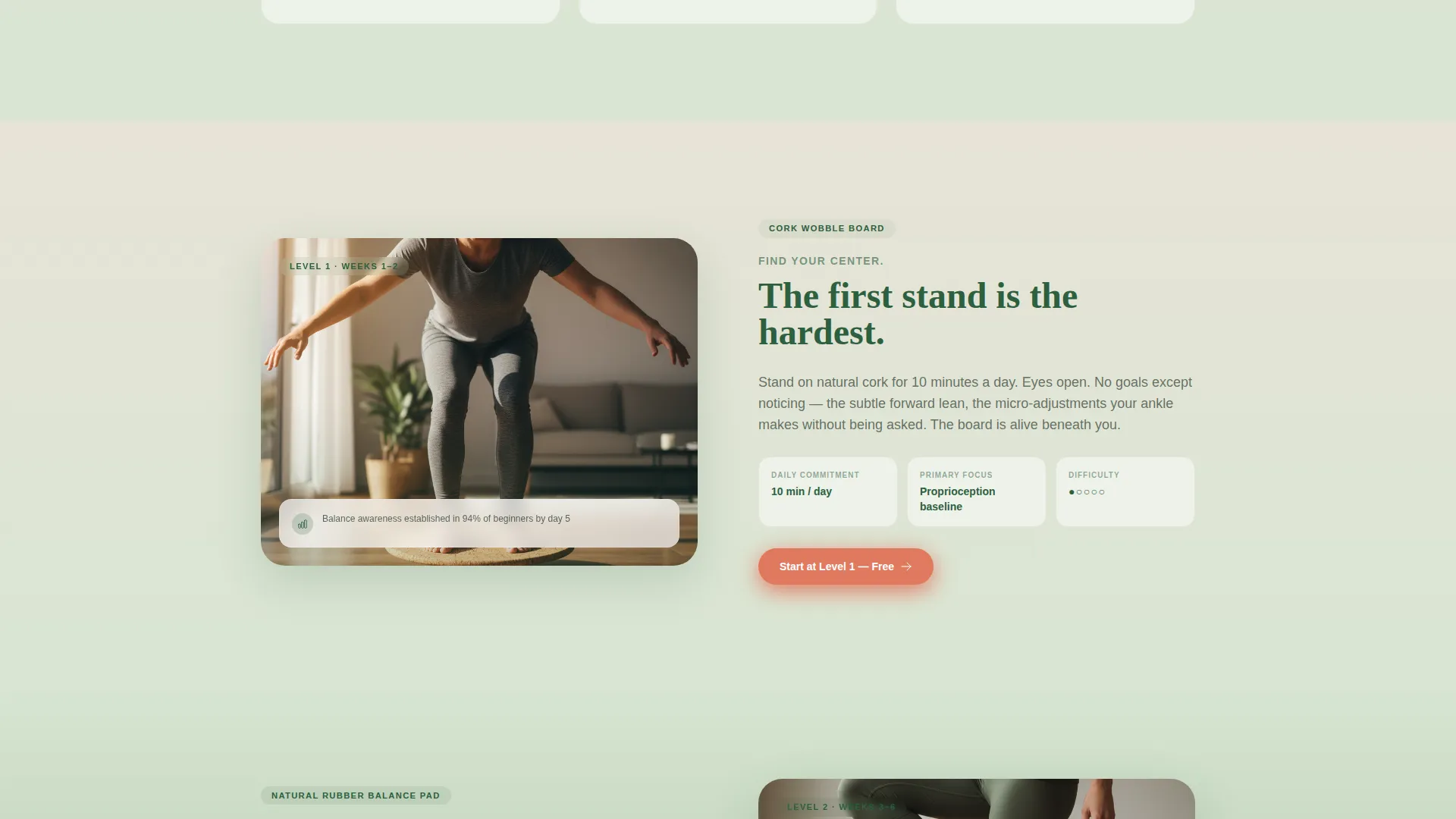 Balance & Stability Equipment Landing Page Template