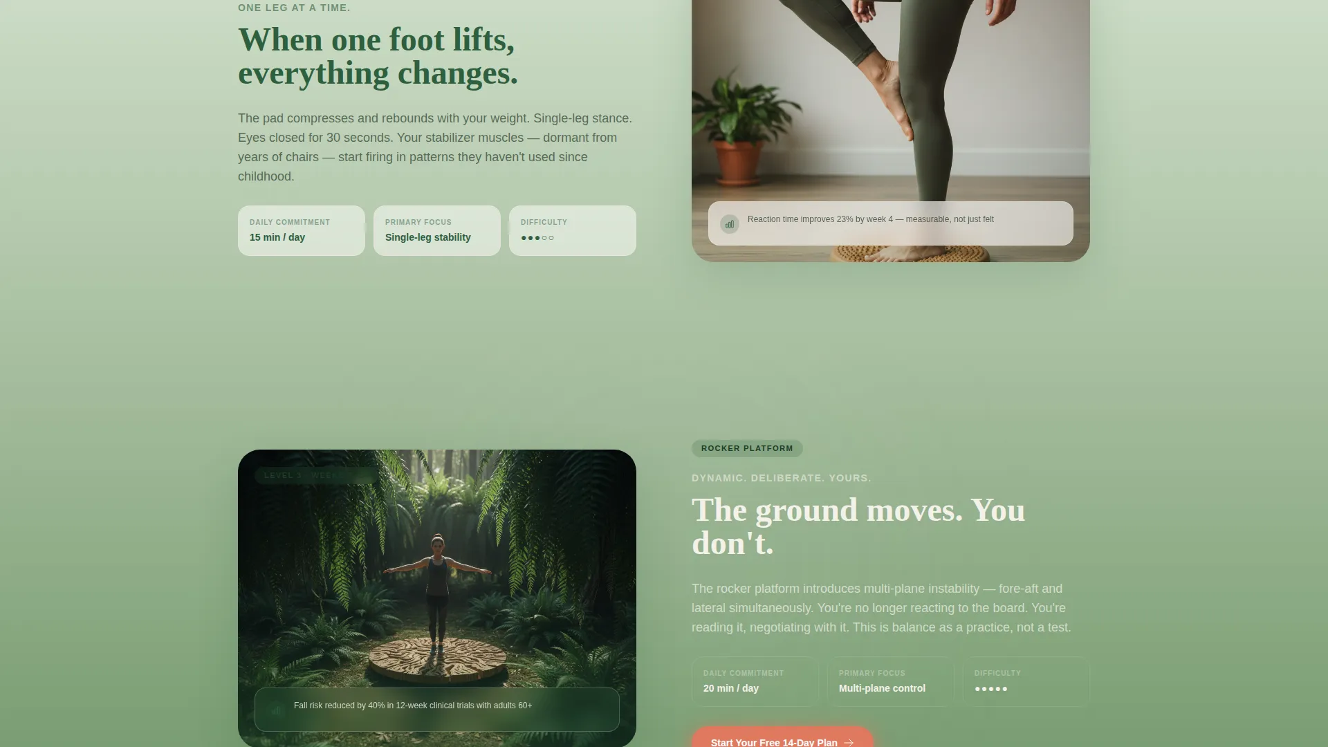 Balance & Stability Equipment Landing Page Template