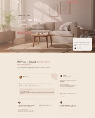 Balance Training Landing Page Template for Wellness