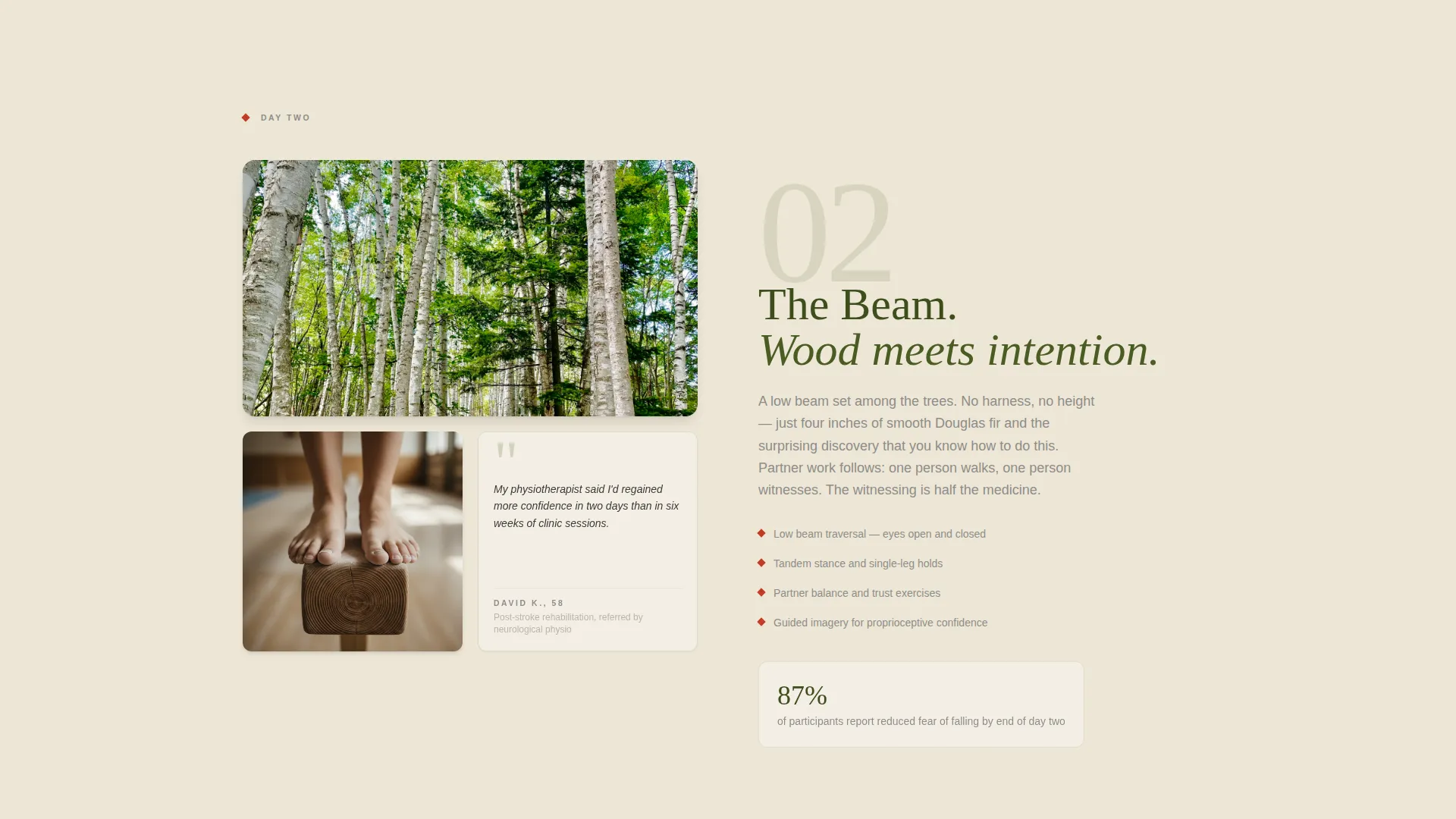 Balance Retreat Landing Page Template