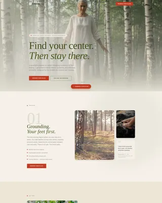 Balance Retreat Landing Page Template
