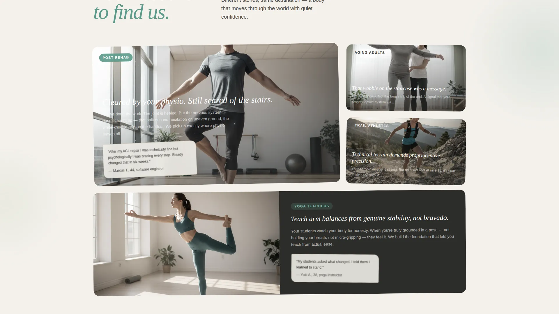 Landing Page Template for Stability Studios