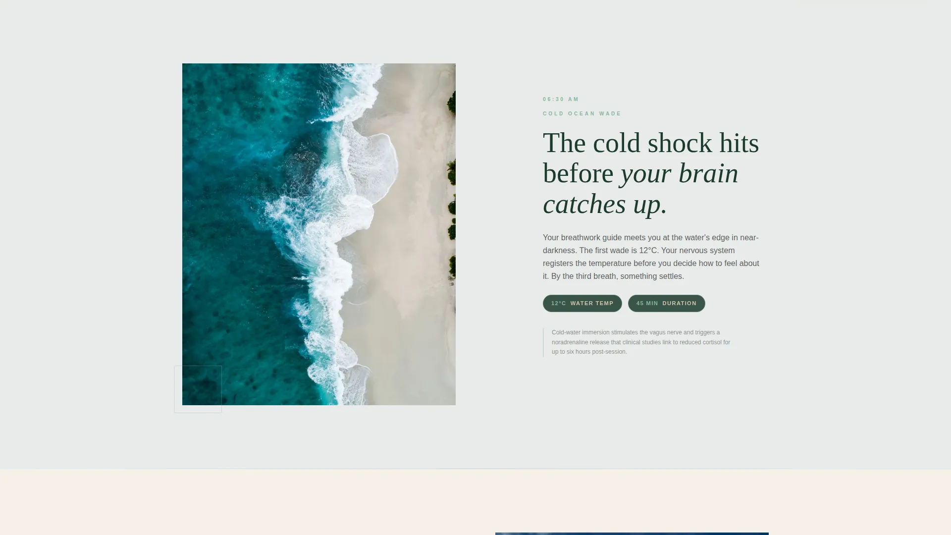 Thalassotherapy Retreat Landing Page Template