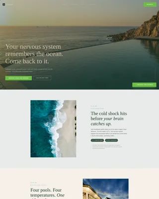 Thalassotherapy Retreat Landing Page Template