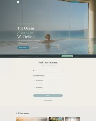 Thalassotherapy Studio Landing Page Template
