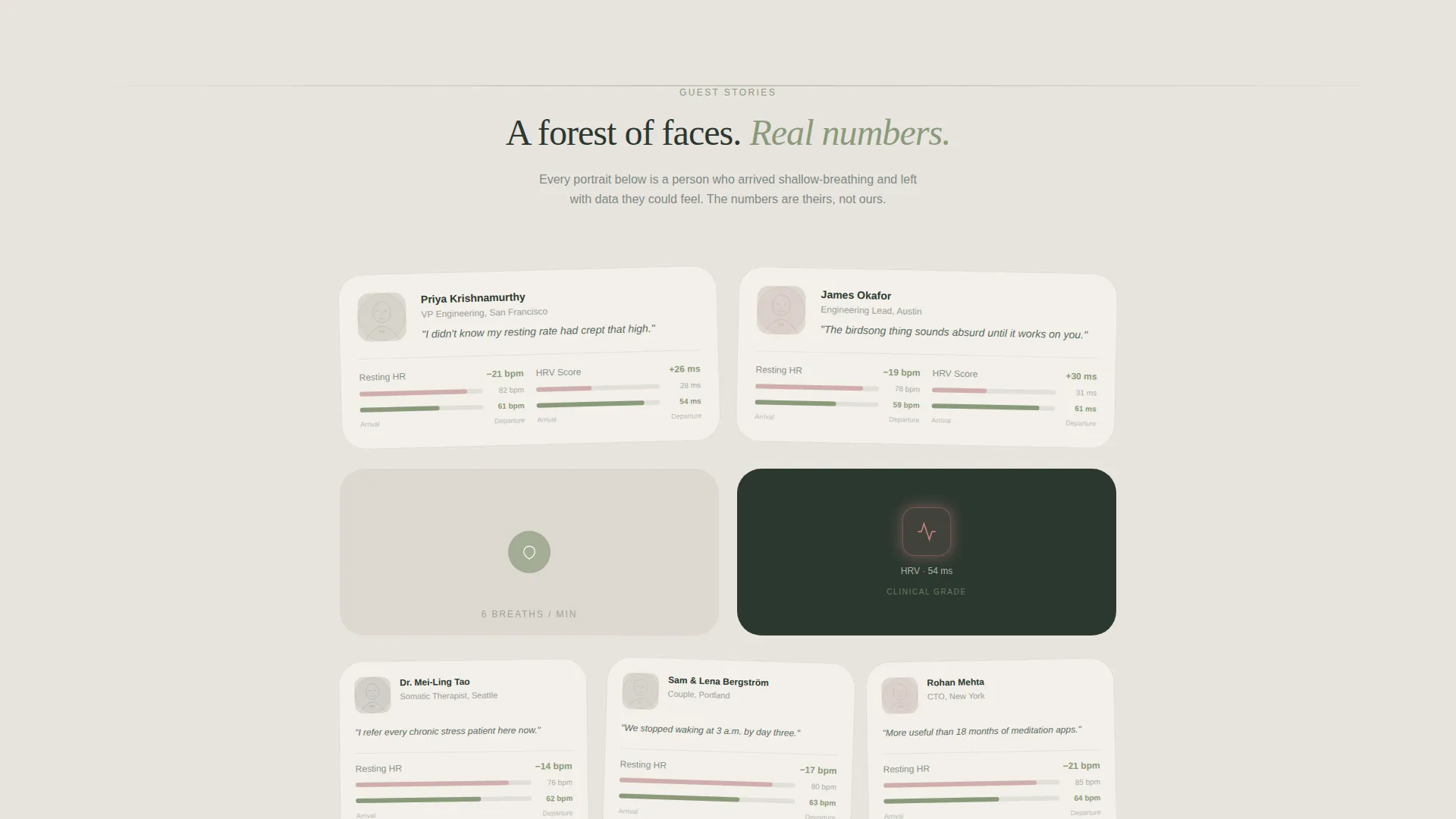 Biofeedback Retreat Landing Page Template