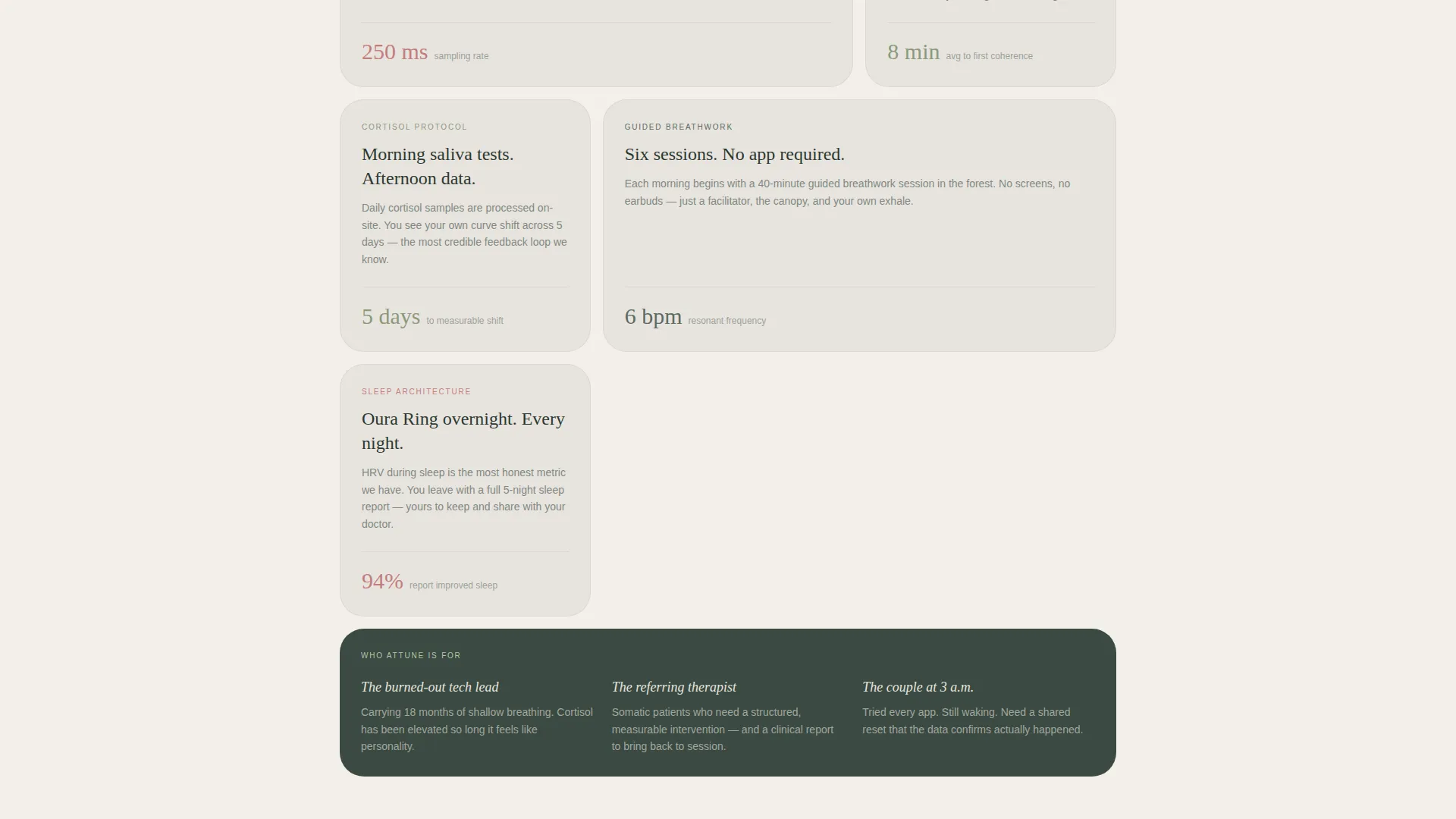Biofeedback Retreat Landing Page Template