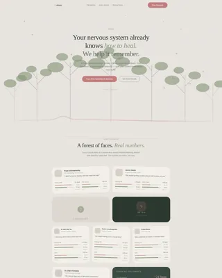 Biofeedback Retreat Landing Page Template