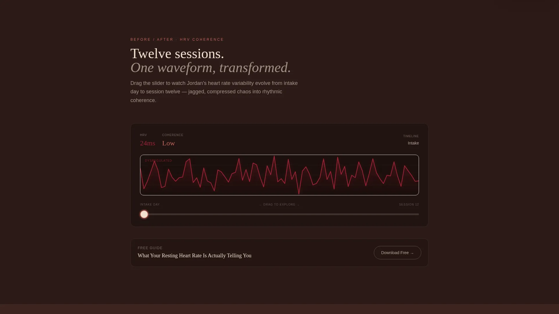 Biofeedback Studio Landing Page Template