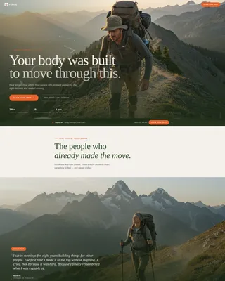 Body Transformation Coach Website Template for Office Workers