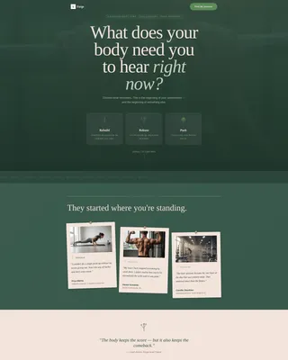 Healing Boot Camp Landing Page Template
