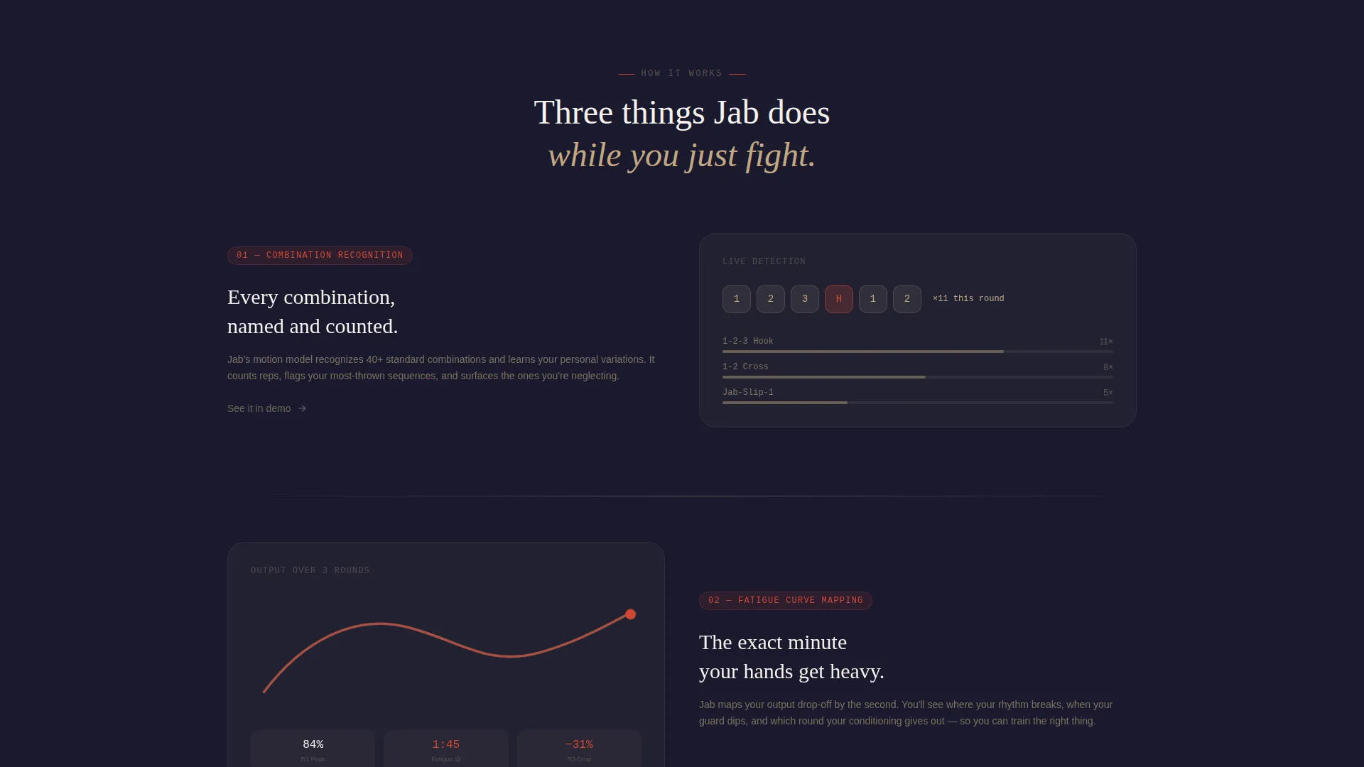 Immersive Boxing Tracker Landing Page Template