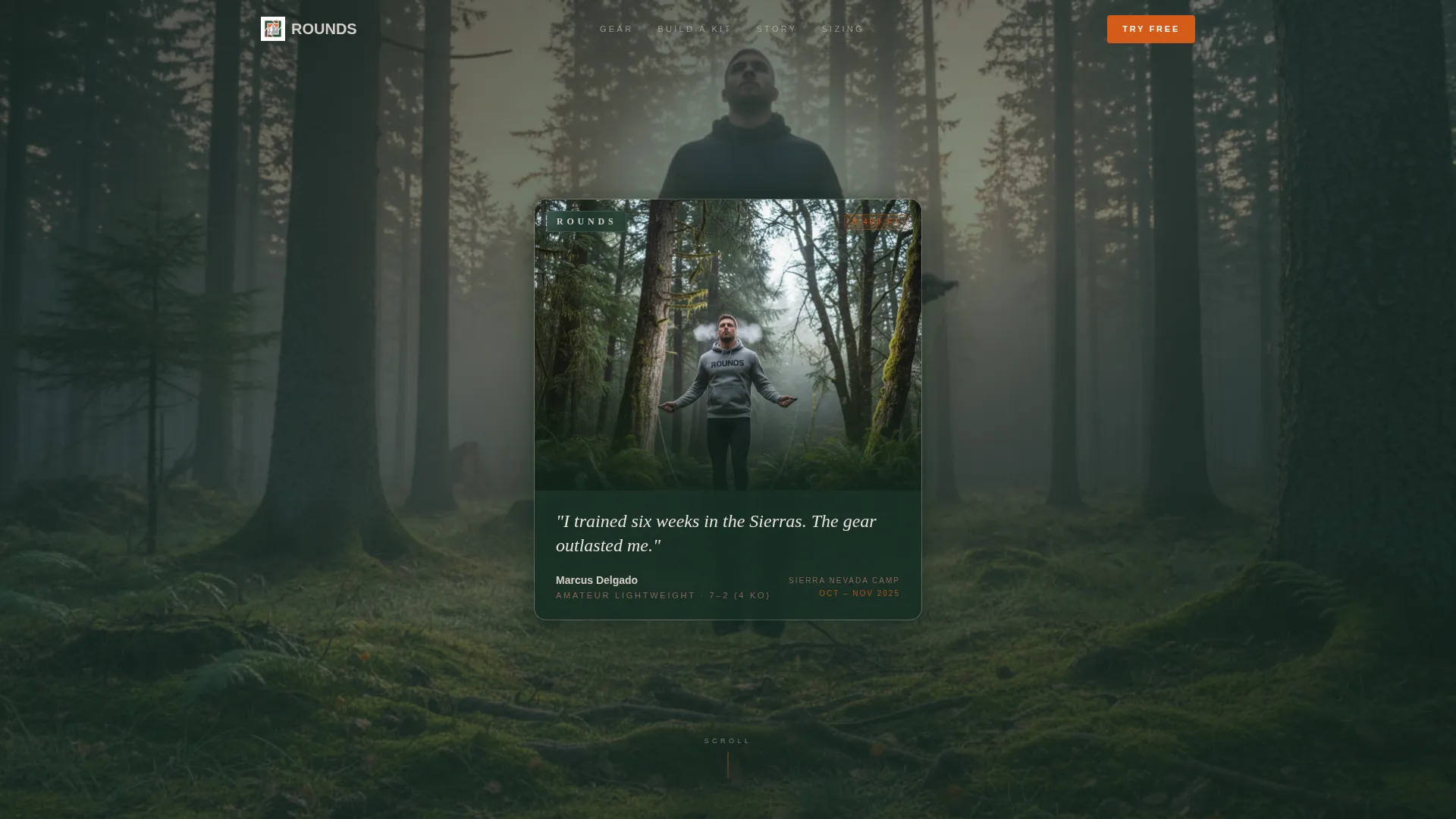 Boxing Apparel Landing Page Template