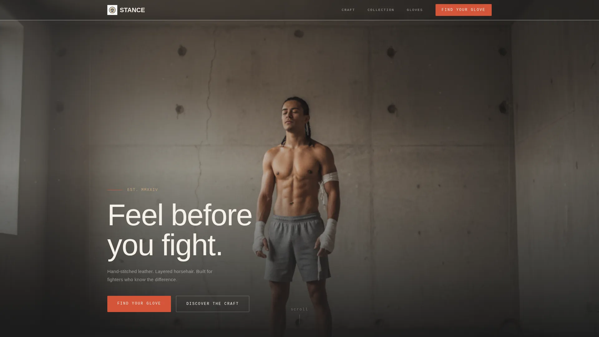 Artisan Boxing Equipment Landing Page Template