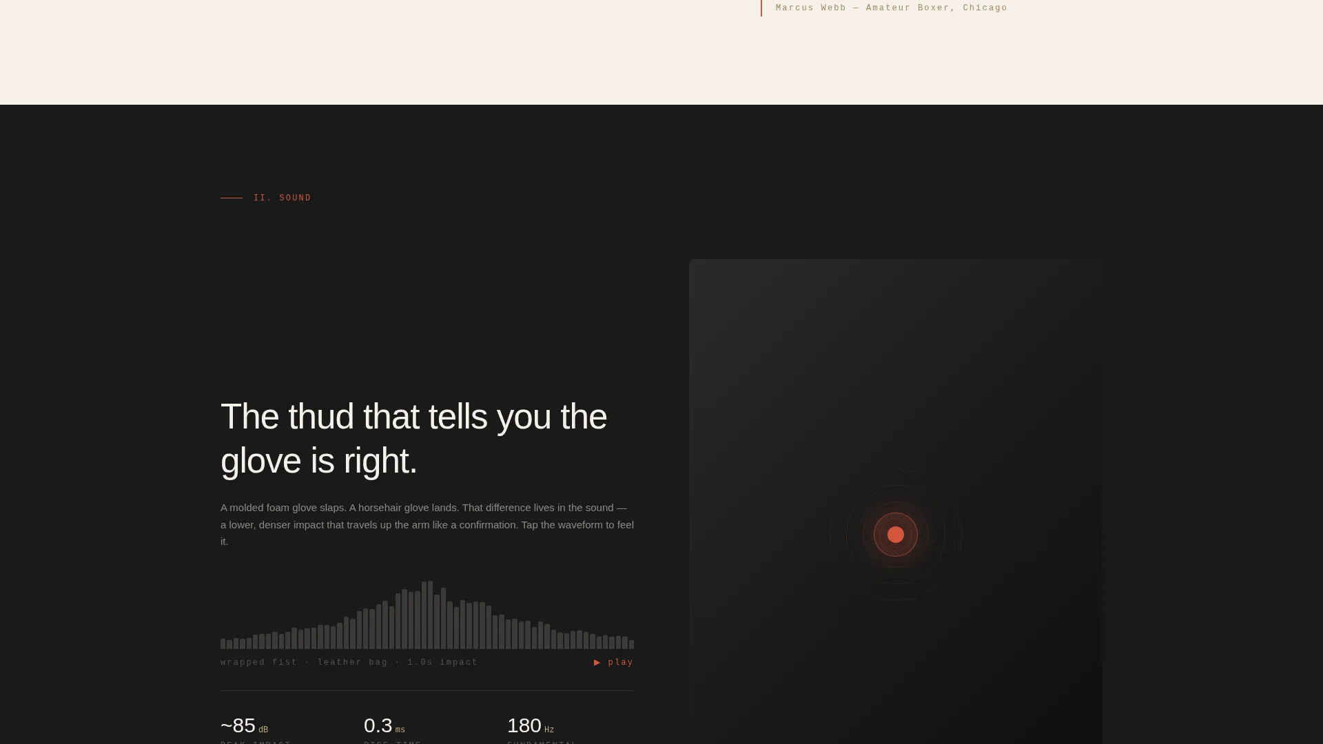 Artisan Boxing Equipment Landing Page Template