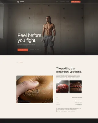 Artisan Boxing Equipment Landing Page Template