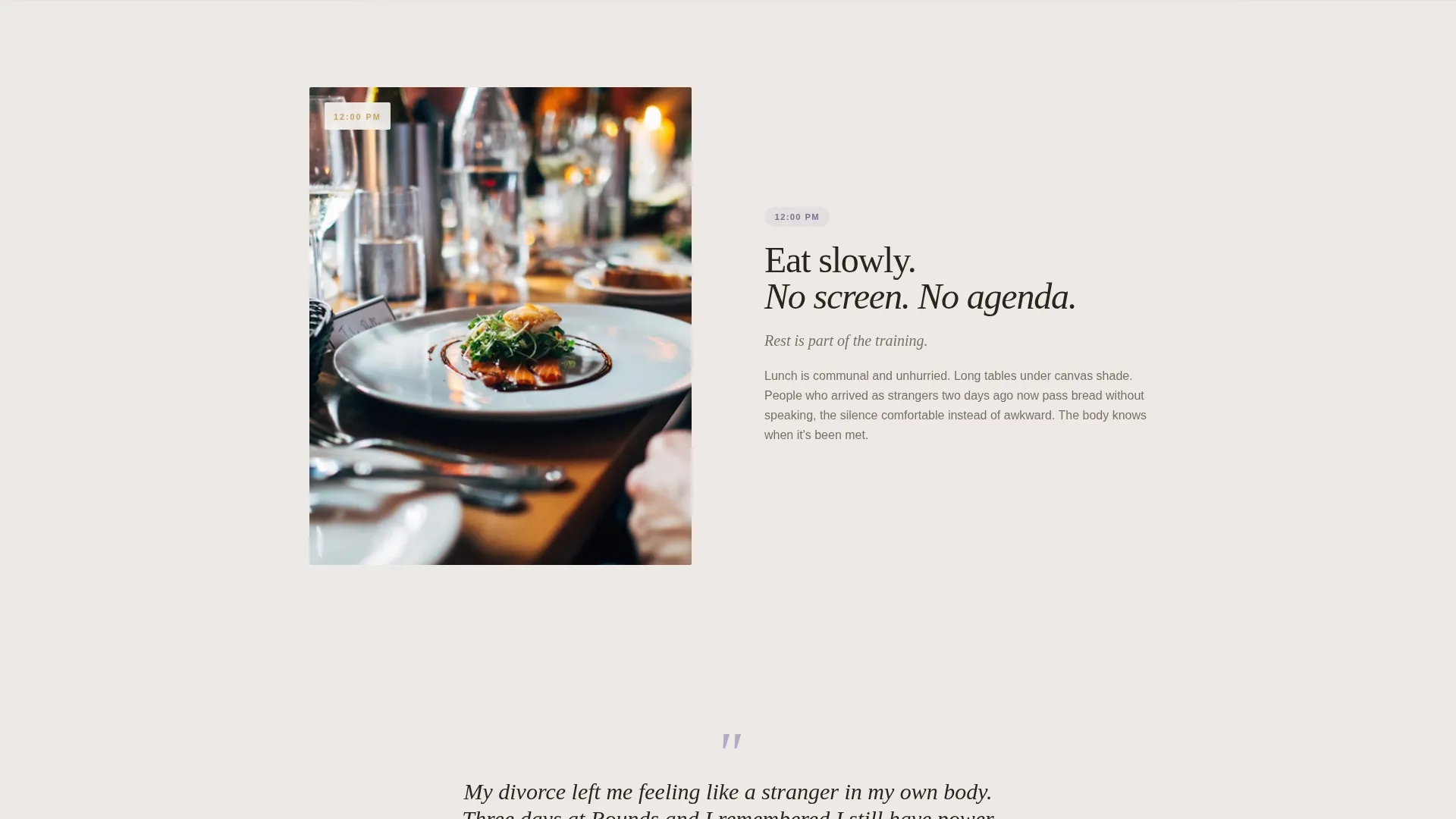 Boxing Retreat Landing Page Template for Wellness Camps