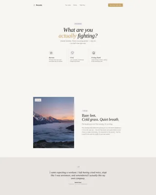 Boxing Retreat Landing Page Template for Wellness Camps
