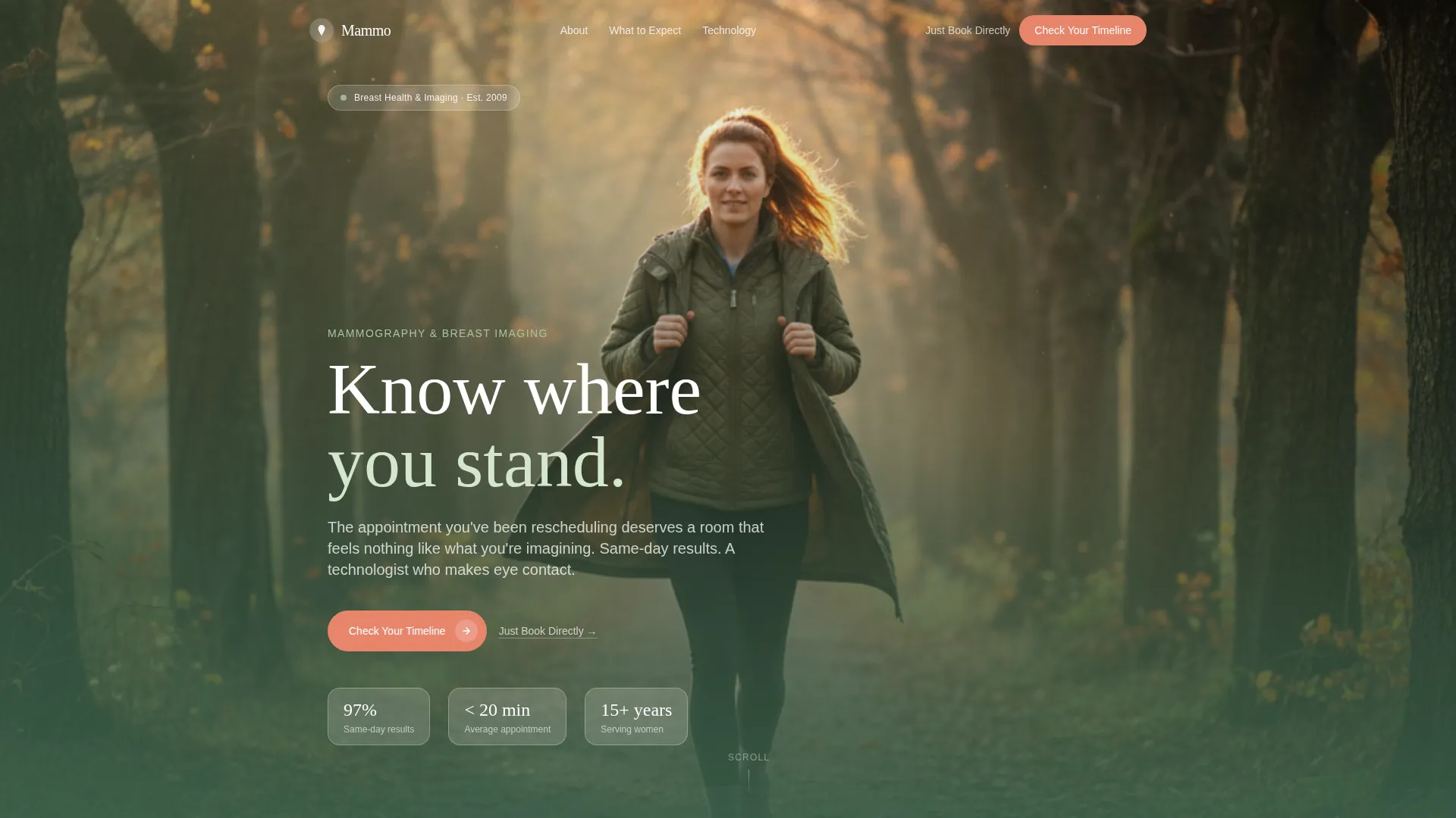 Mammography Clinic Landing Page Template